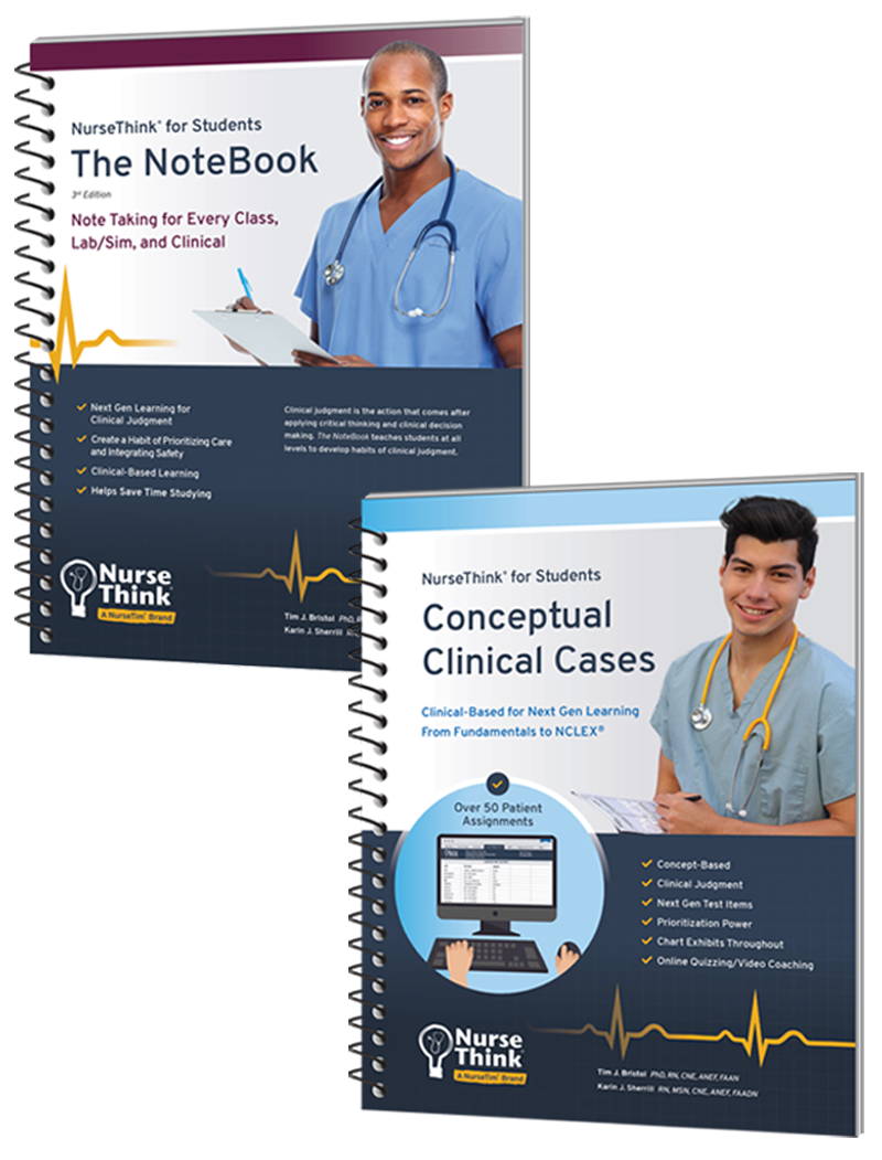 the notebook and conceptual clinical cases books